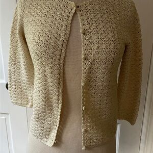 Lauren Ralph Lauren Cream Knit Cardigan